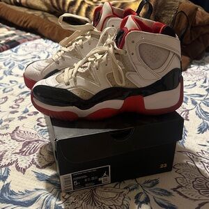 Jordan Jumpman Two Trey in White, Black, and Red
